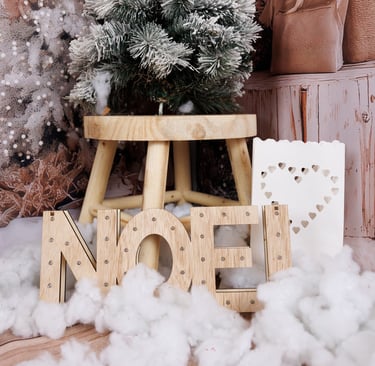 Photo noel avec sapin blanc