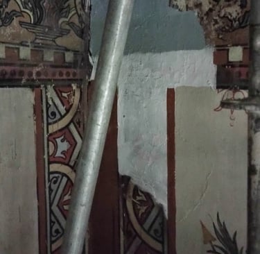 restitution motif peint église occitanie