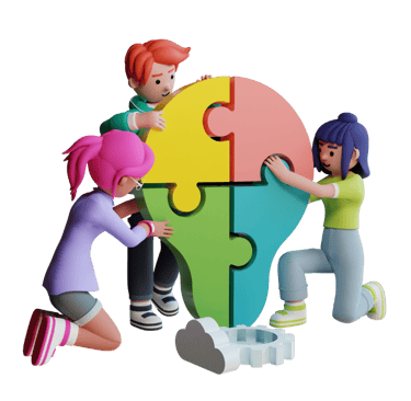 a team building an idea