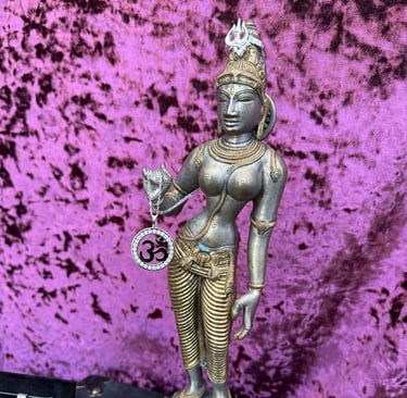 Parvati with Om Moisanite Pendant