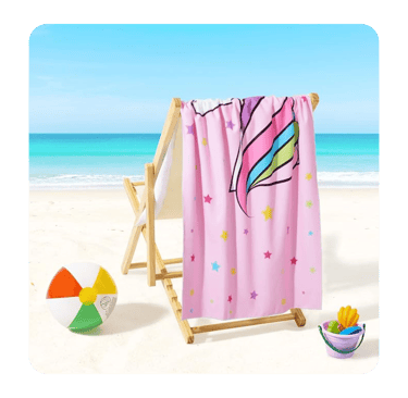 amazon.it wernnsai unicorn kids beach towel