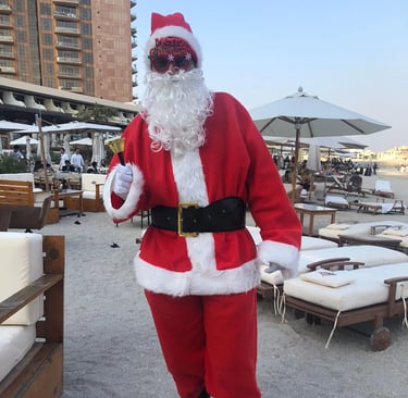 santa in dubai, where to hire santa clause in dubai, santa party in dubai