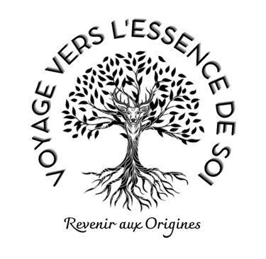 logo voyage vers l'essence de soi revenir aux origines thérapies