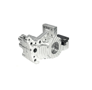 precision machined aluminum transmission housing