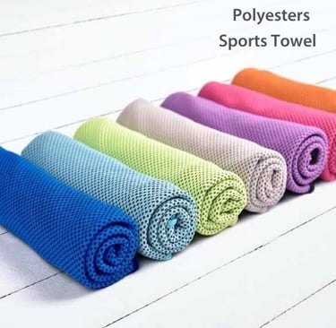 a group of polyesters sport towels