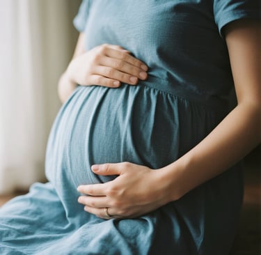 Mãe gravida a espera de seu bebê.