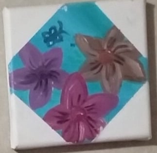 Flower Tile (painting) Kylee Nicole Smith