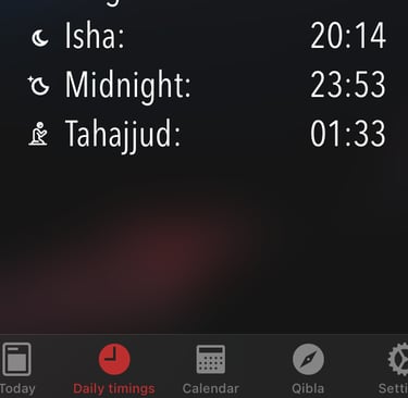 Salah time app