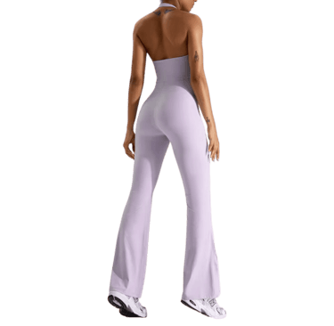 aliexpress lilac backless halter gym bodysuit