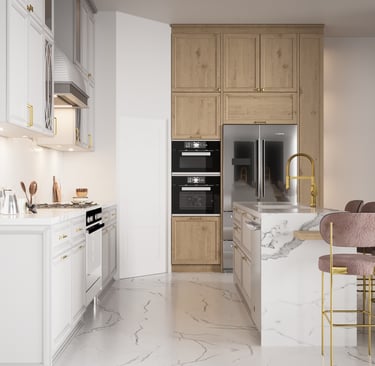 living room and kitchen design