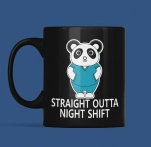 night shift nurse mug