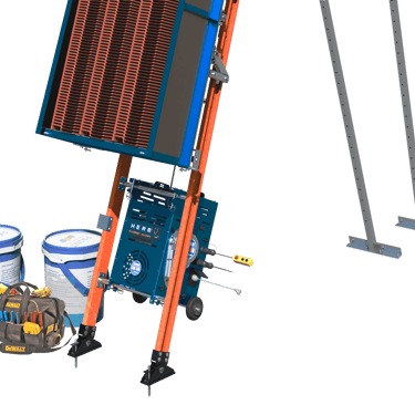 HERM General-purpose Bin - Closed, ideal for transposing tiles, bricks, cement bags, paint tubs, tools, etc