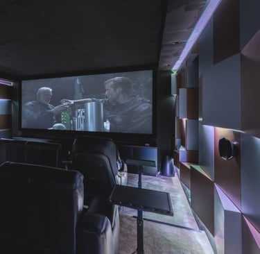 Cinema room at Villa El Rincon