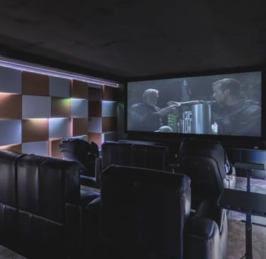 Private cinema at Villa El Rincon