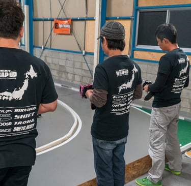a group of RC Iroha drivers at the RC track