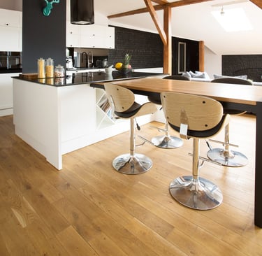 cuisine ouverte avec table haute 