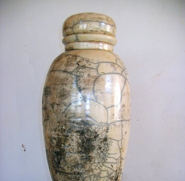 Artiste Jaï - Vase Raku - Pièce unique 