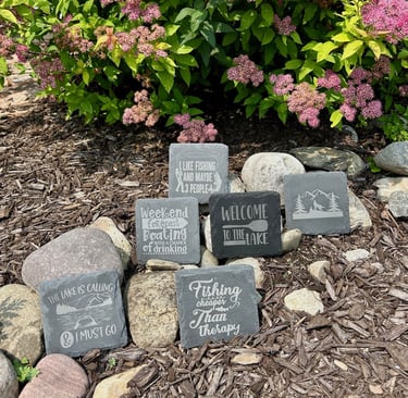 laser engraved slate coasters with funny sayings