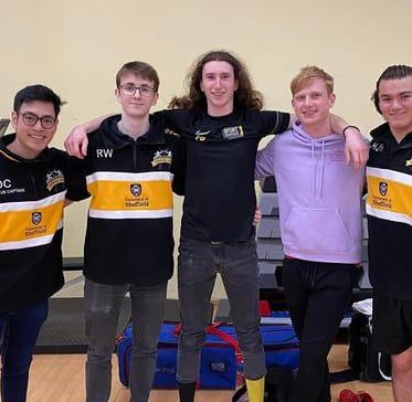 Sports team wearing custom hoodies 