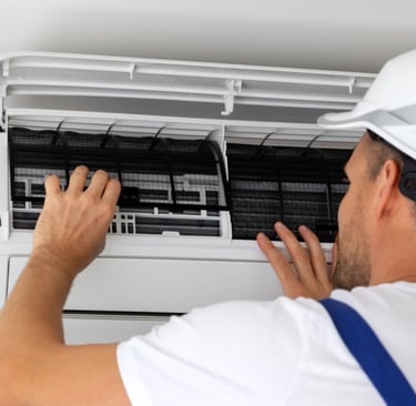 a man in a white helmet and a white helmet
