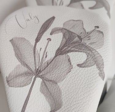 couvre-bois de golf personnalisé avec un dessin d'un proche