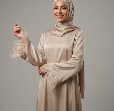 abaya satinée