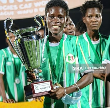 A post from Comfort Owusu, a football player for Hasaacas Ladies and Ghana national team(black princ