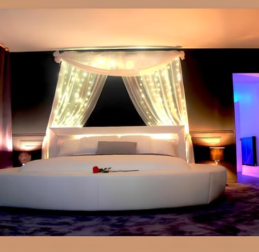 love room proche de RENNES avec son lit rond