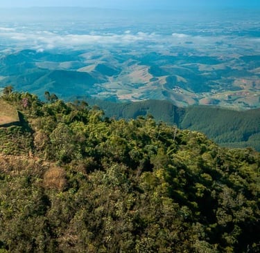 Vista do Pico Agudo em Santo Antônio do Pinhal
