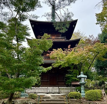 Pagode à 3 étages du Gotokuji temple