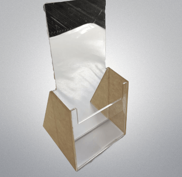 Acrylic Brochure Display in Portrait Setup