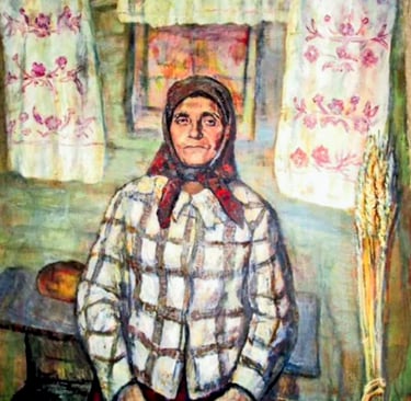 Іван Савенко «Хлібороб Євдокія Пазенко», 1969