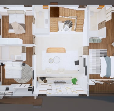 East facing Fortune Hestia villa basement plan including parking area and storage facilities
