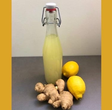 photo d'une boisson citron gingembre