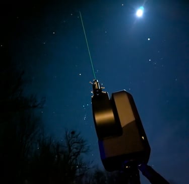 Lunette Seestar S50 équipé d'un laser vert d'astronomie