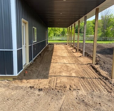 shed pad site grading