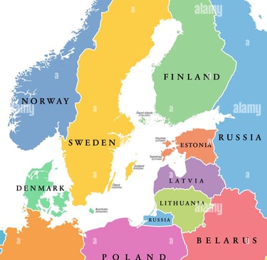 carte de la mer baltique