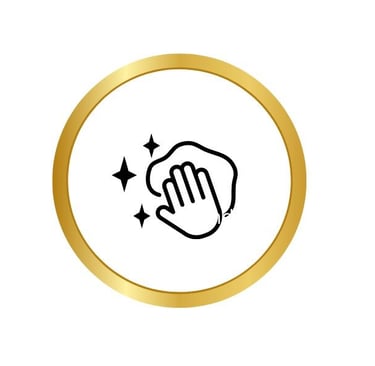 a hand cleaning showing experienced cleaning staff
