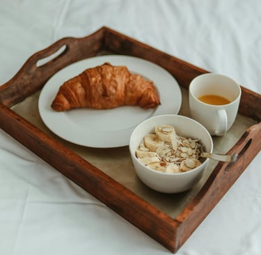 Croissant Breakfast at White Shark Guest House Gansbaai