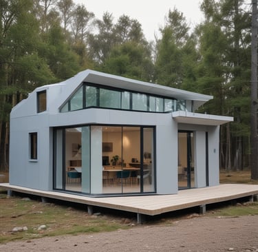 a small model of a house with a roof