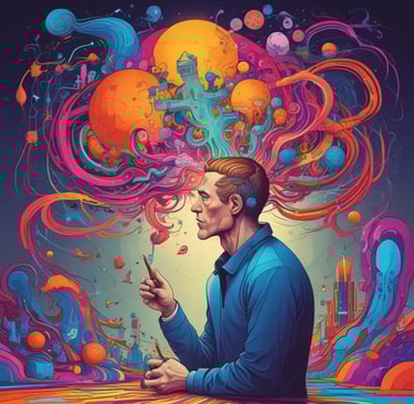 black blue and yellow textile