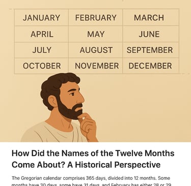 How Did the Twelve Months Get Their Names?