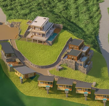 Plan Talipot Ecolodge à Miches Rep Dom