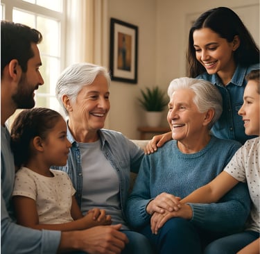 Tecnologia auditiva fortalecendo relacionamentos: casal feliz reconectado através de aparelhos