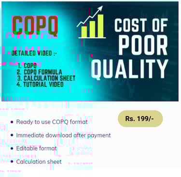 Cost of Poor Quality