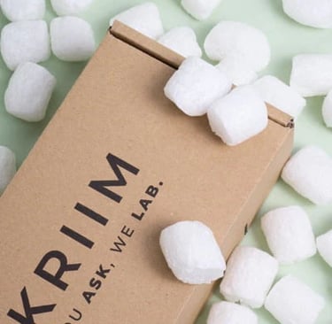 a box of marshmallows sitting on a table