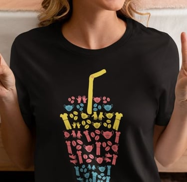 Coffee Scrub Rubber Gloves Tee