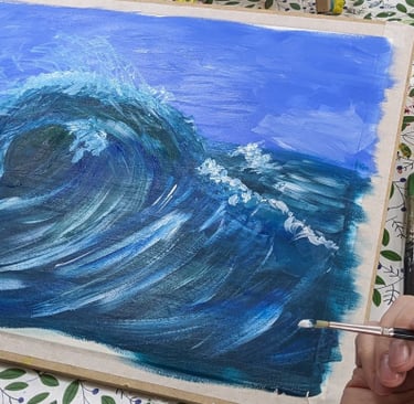learn to paint acrylic milton Keynes art classes