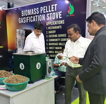 Company representative presenting the product