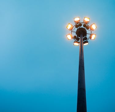 LED high mast lighting at manar